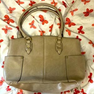 NEW QUALITY LARGE VINTAGE Beige Winter Shoulder Tote Bag ($10 ONLY)